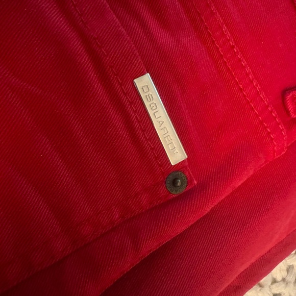 D’squared red slim jeans size 28 - Picture 2 of 5
